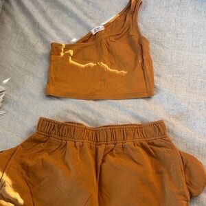 Mustard Yellow top and jogger set